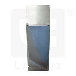346567 - Right sheet metal for lower enclosure G2. Stainless steel